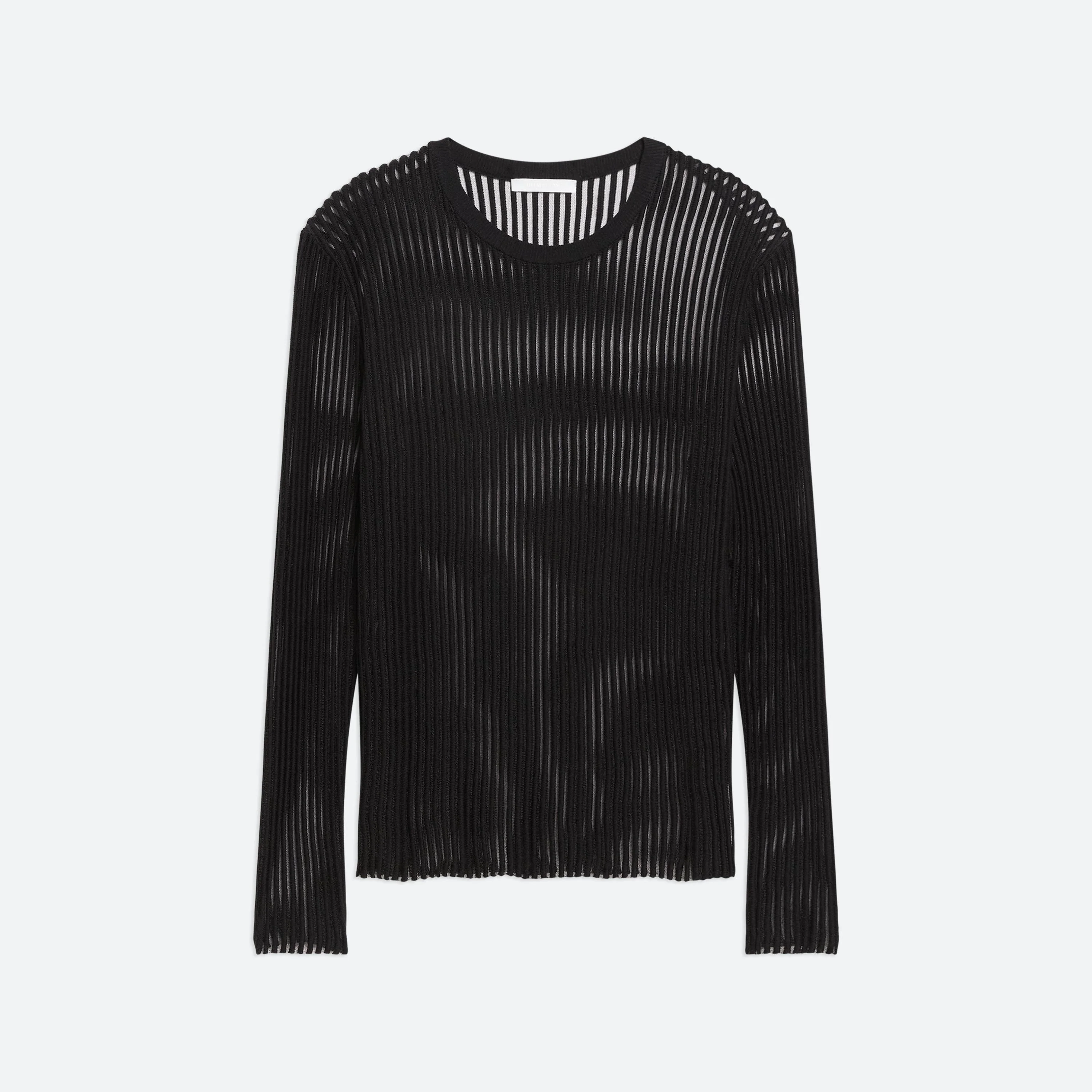 SPACED SHEER CREWNECK - 1