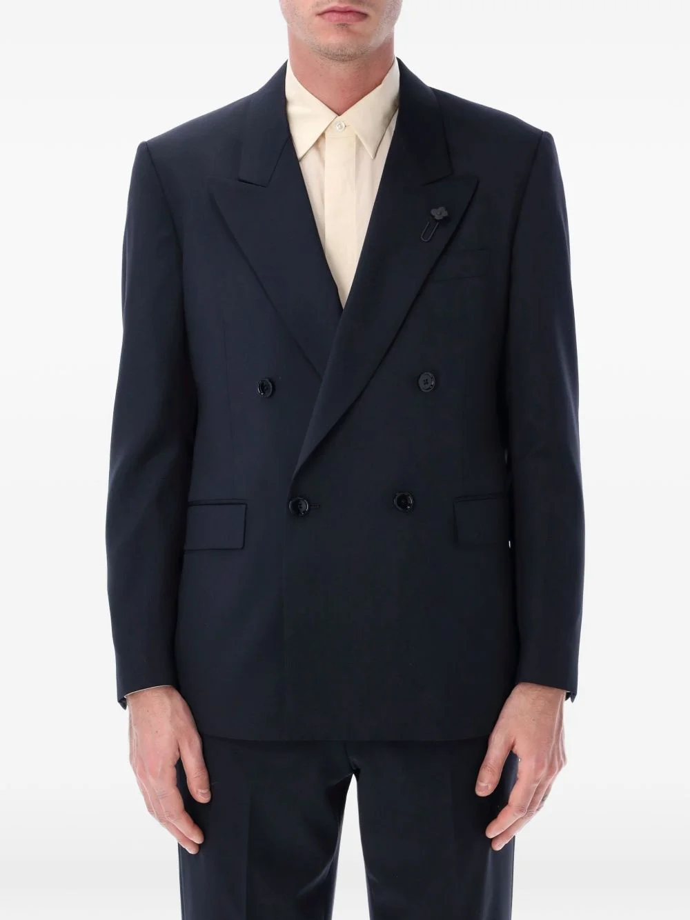 double-breasted four-button blazer - 1