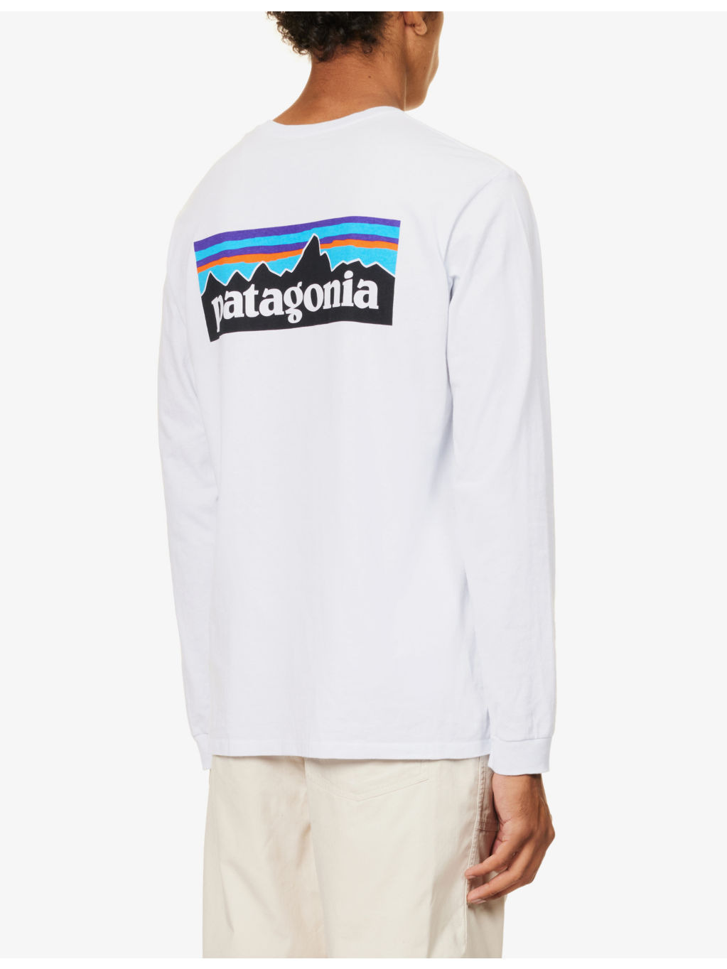 P-6 logo-print recycled-cotton and recycled-polyester-blend regular-fit T-shirt - 4