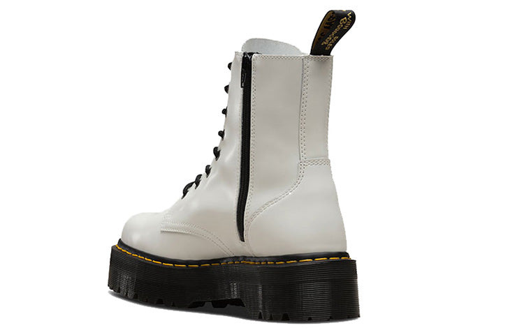 Dr. Martens Jadon Smooth Leather Platform Boot 'White' 15265100 - 5