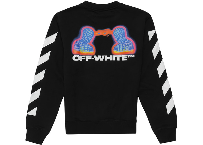 Off-White OFF-WHITE Diag Thermo Sweatshirt Black/Multicolor outlook