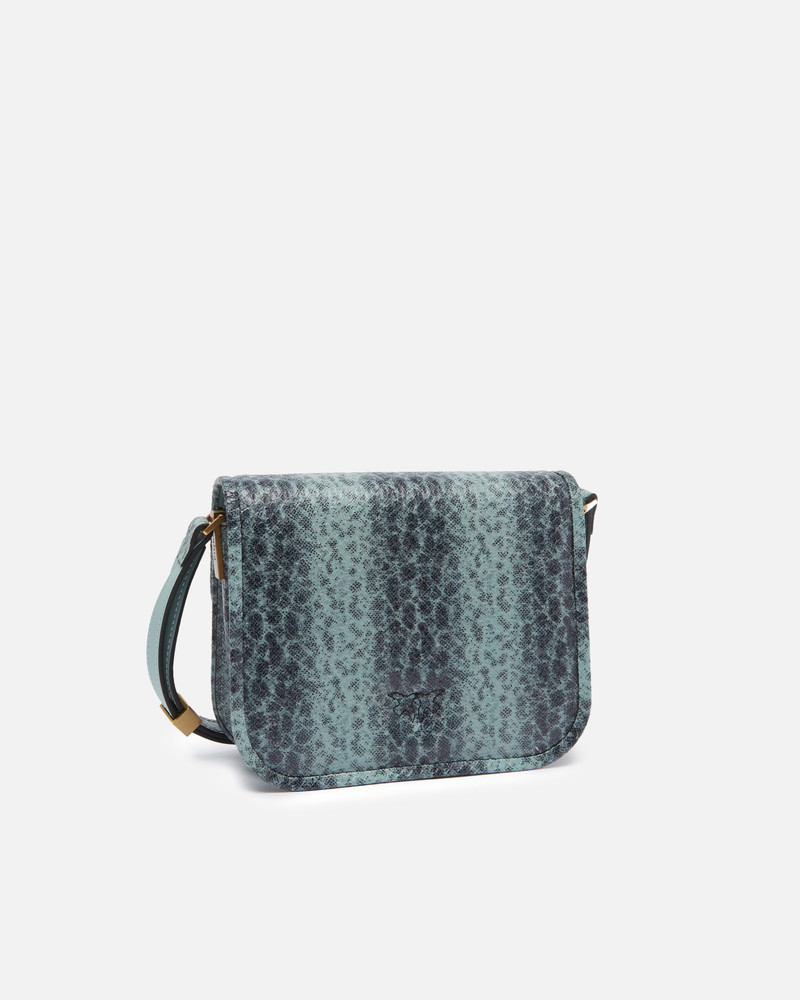 PINKO REPTILE PRINT LOVE BAG SQUARE SHOULDER BAG outlook