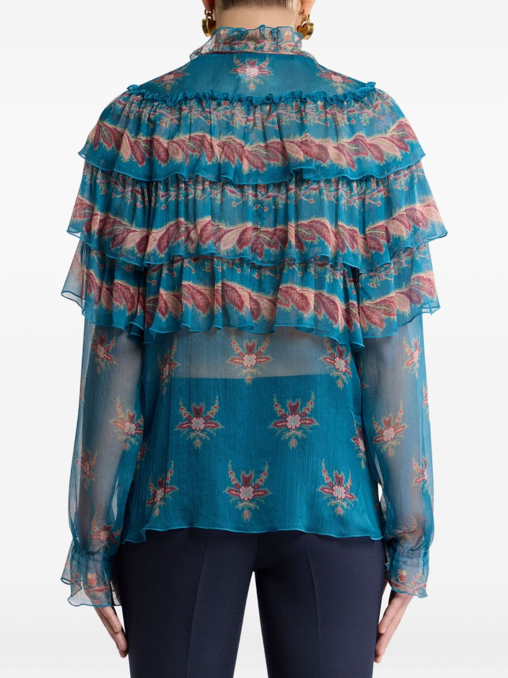 silk blouse - 4