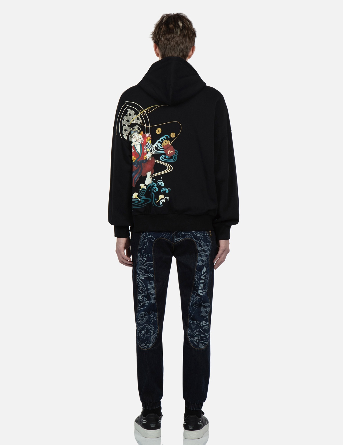 FISHERMAN GODHEAD PRINT HOODED SWEATSHIRT - 5