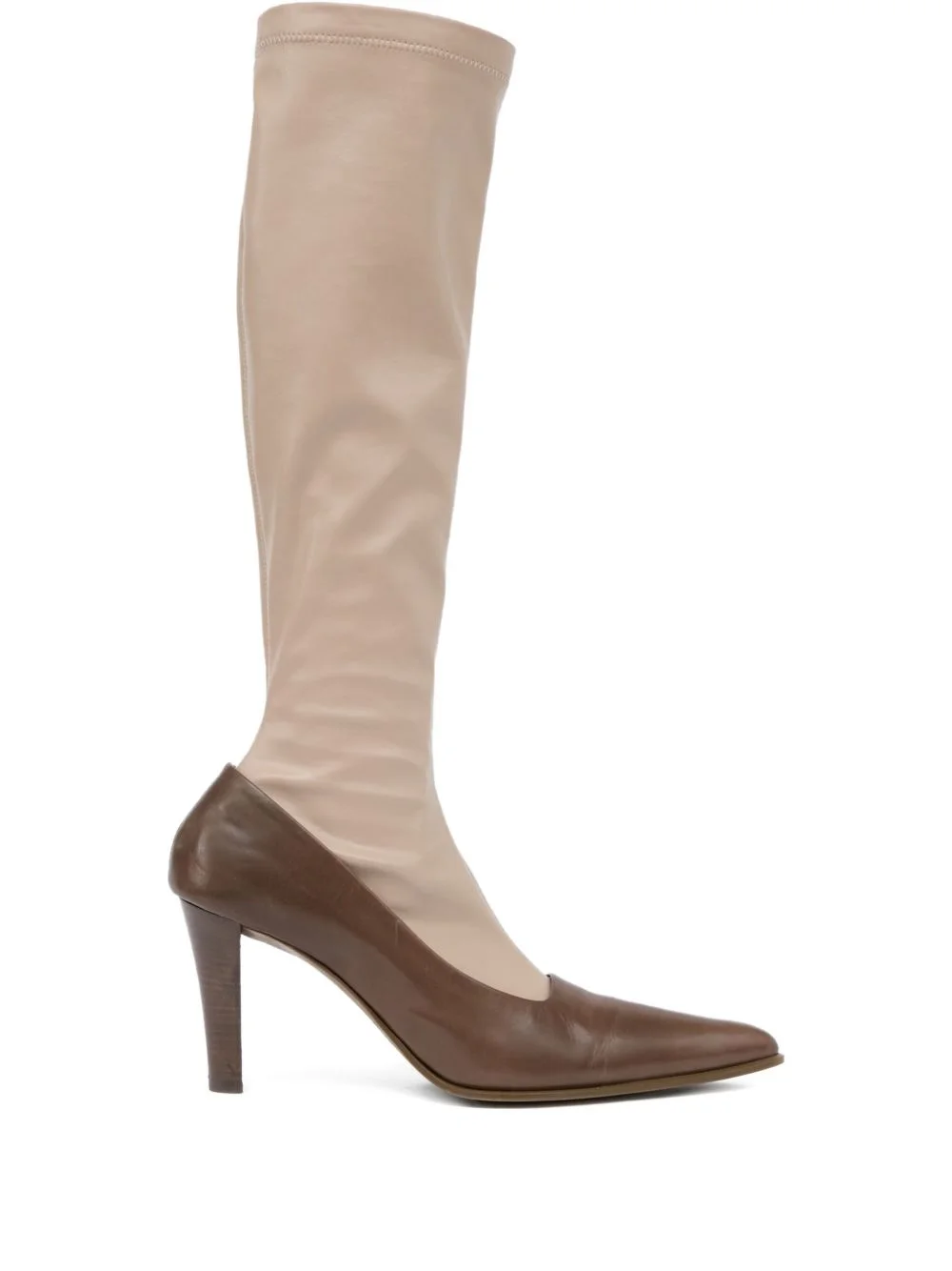 knee-high leather boots - 1