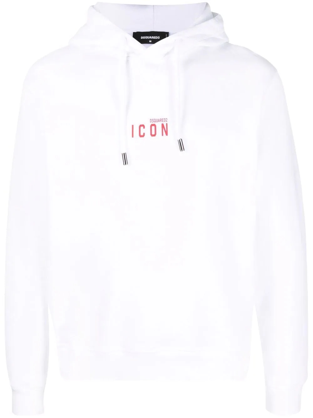 logo-print cotton hoodie - 1