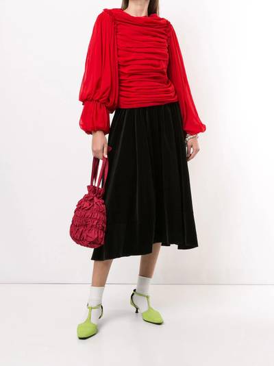 Comme Des Garçons draped long-sleeved blouse outlook