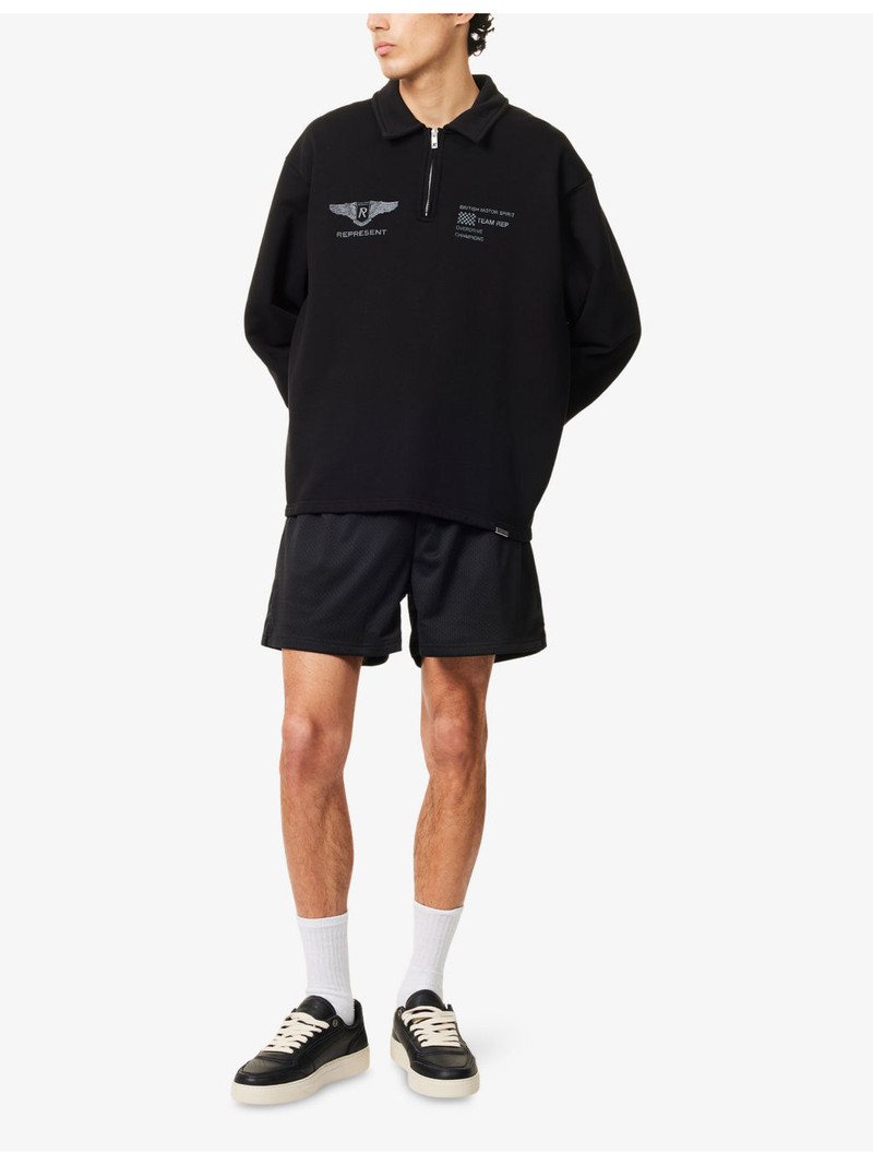 REPRESENT Mesh Relaxed-Fit Woven Shorts outlook