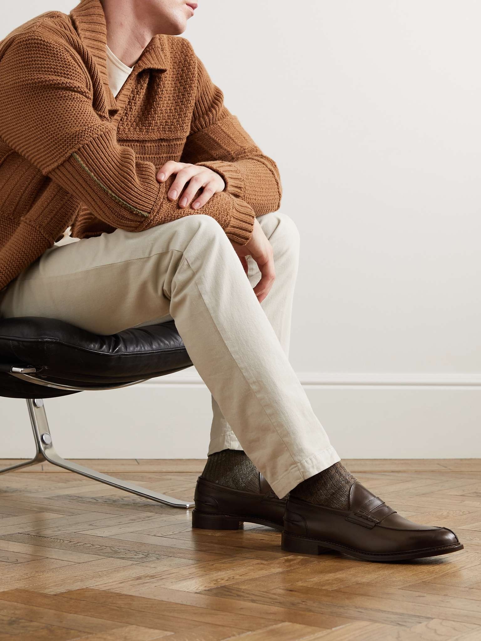 Adam Burnished-Leather Penny Loafers - 2