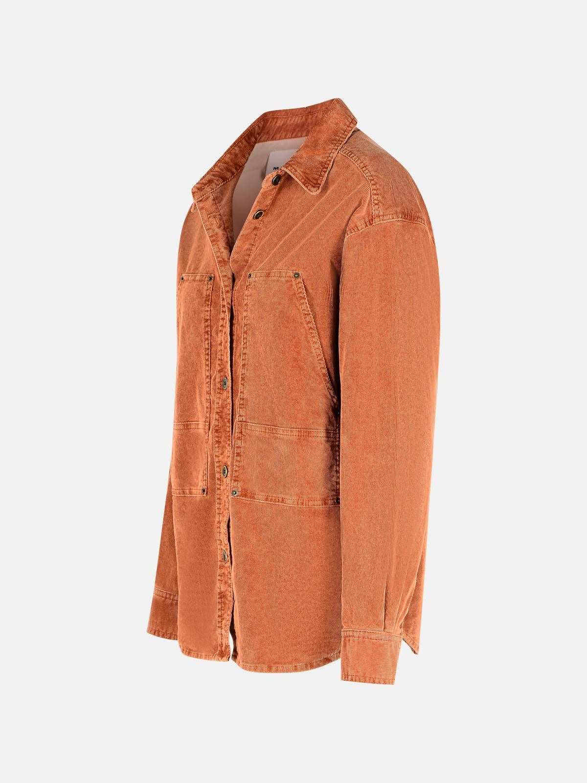 RUST COTTON BLEND SHIRT - 2