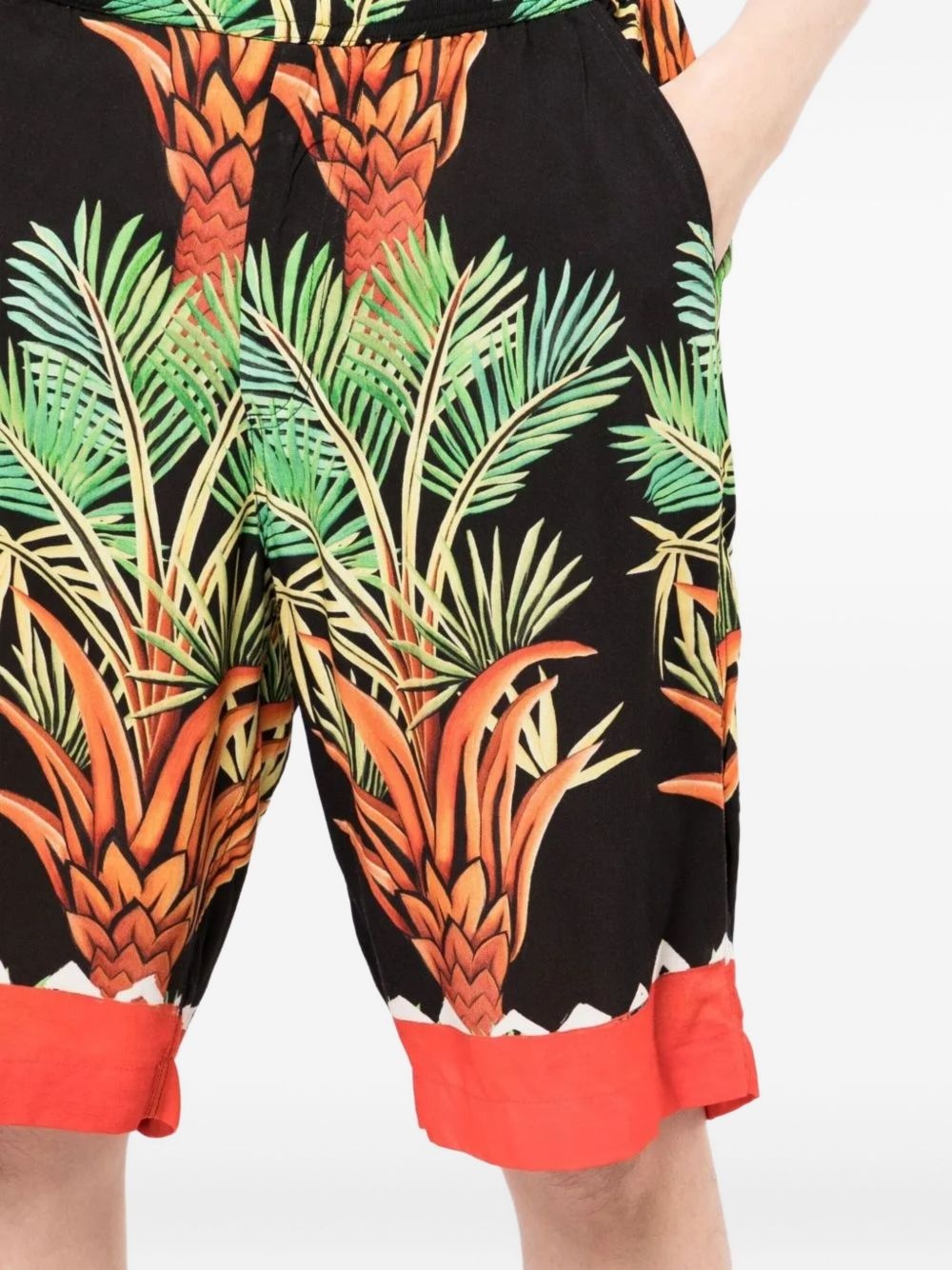 palm-tree print shorts - 5