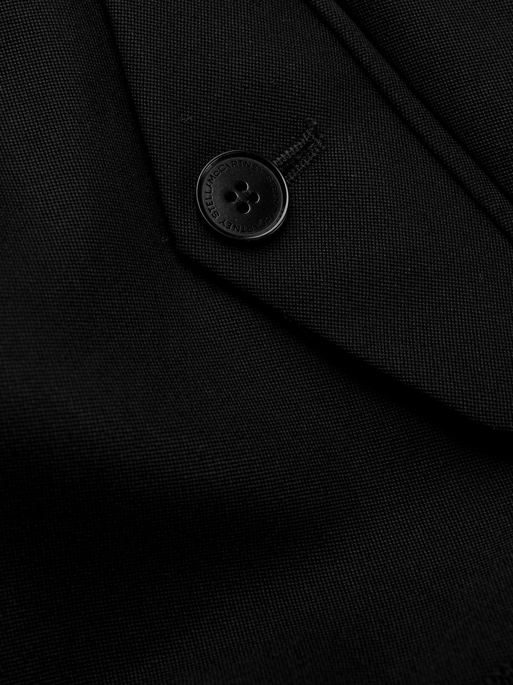 tape detail straight trousers - 7