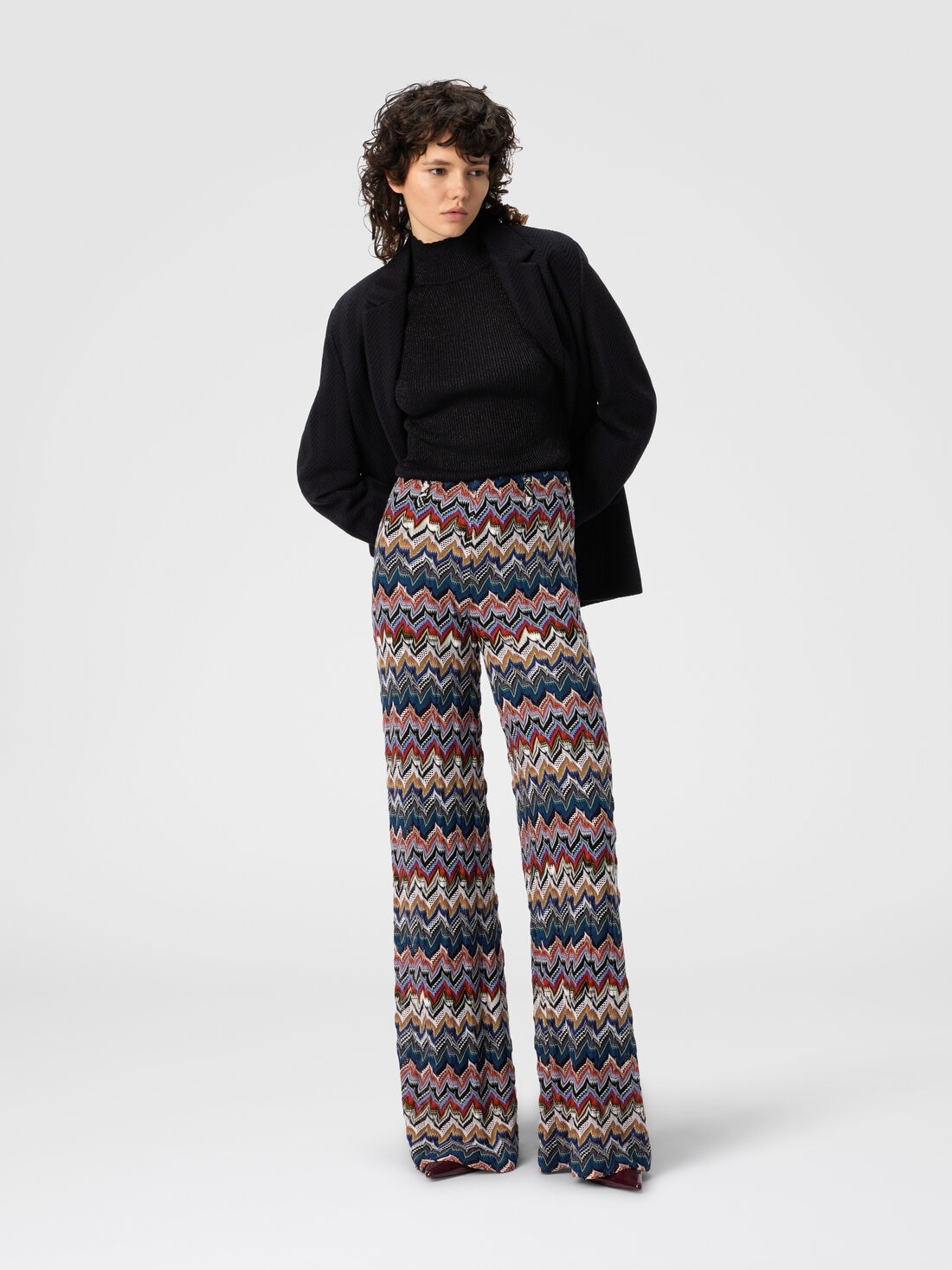 Palazzo Pants in Embroidered Lace - 2