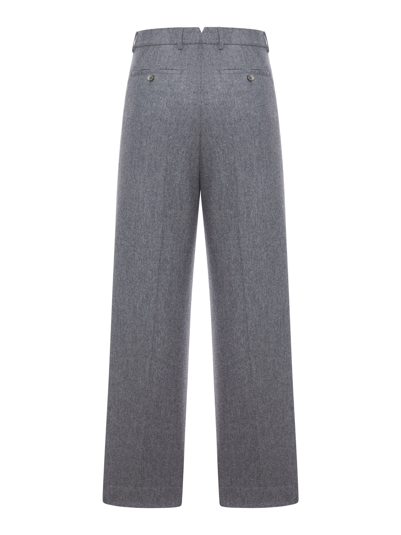 TAILORED WOOL FLANNEL TROUSERS - 2