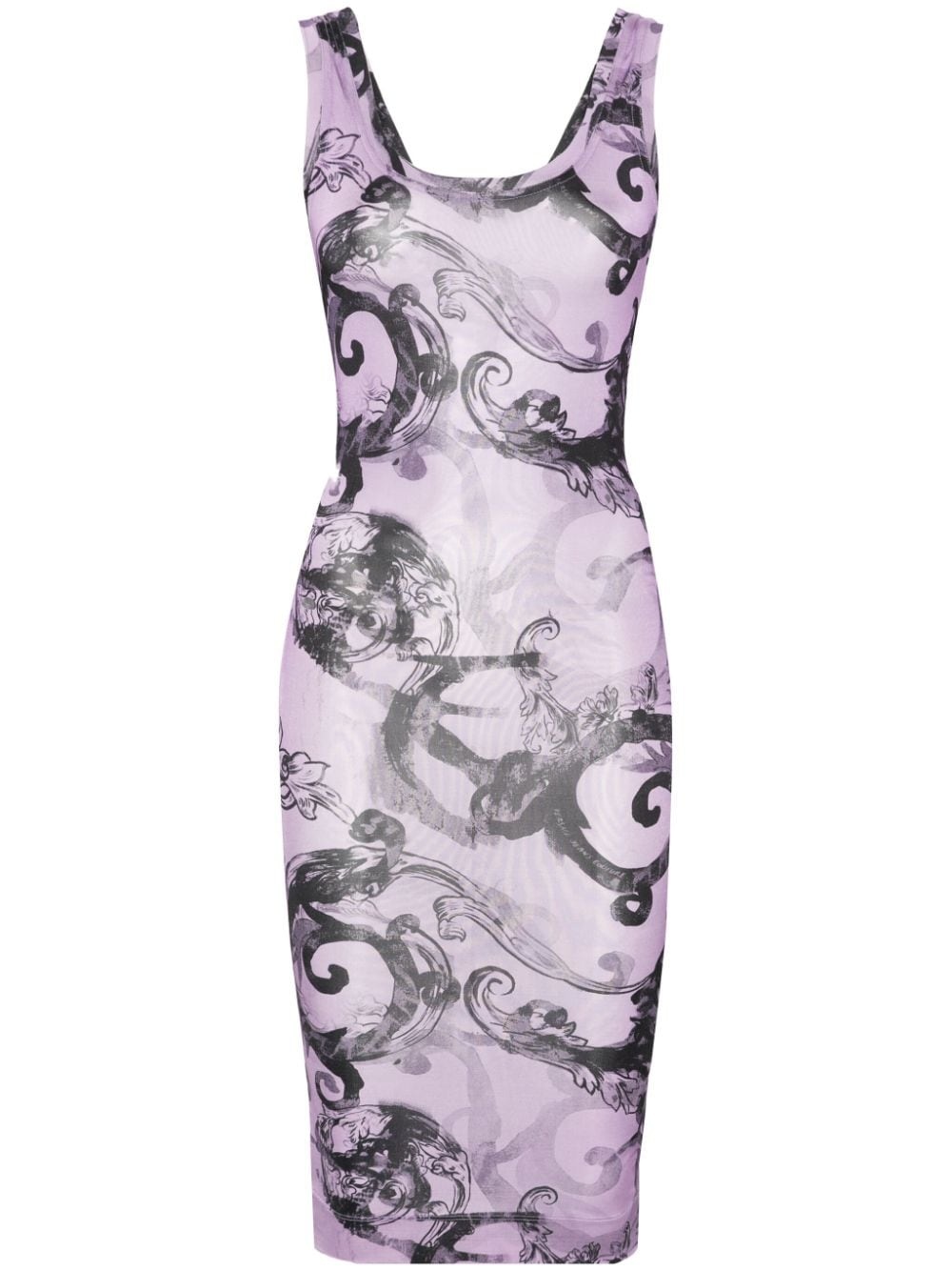Baroccoflage-print mini dress - 1
