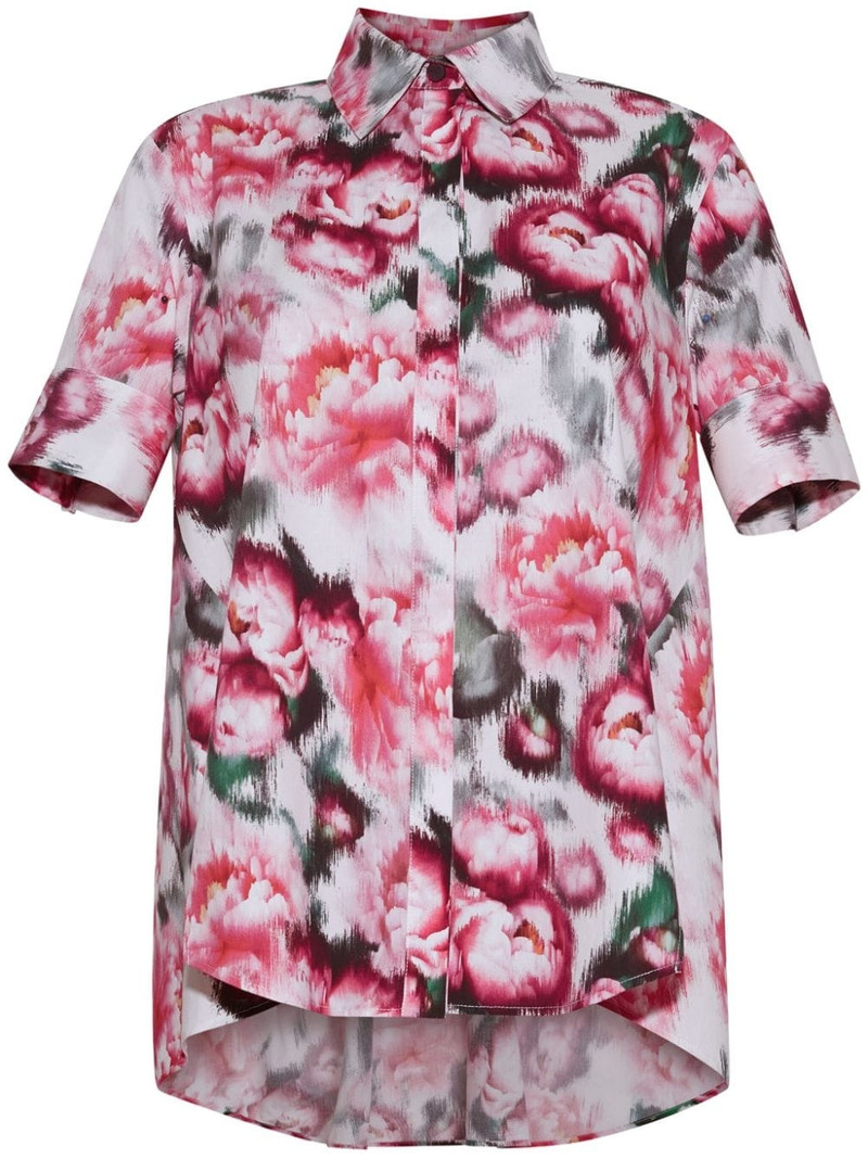 Trapeze floral-print shirt 1