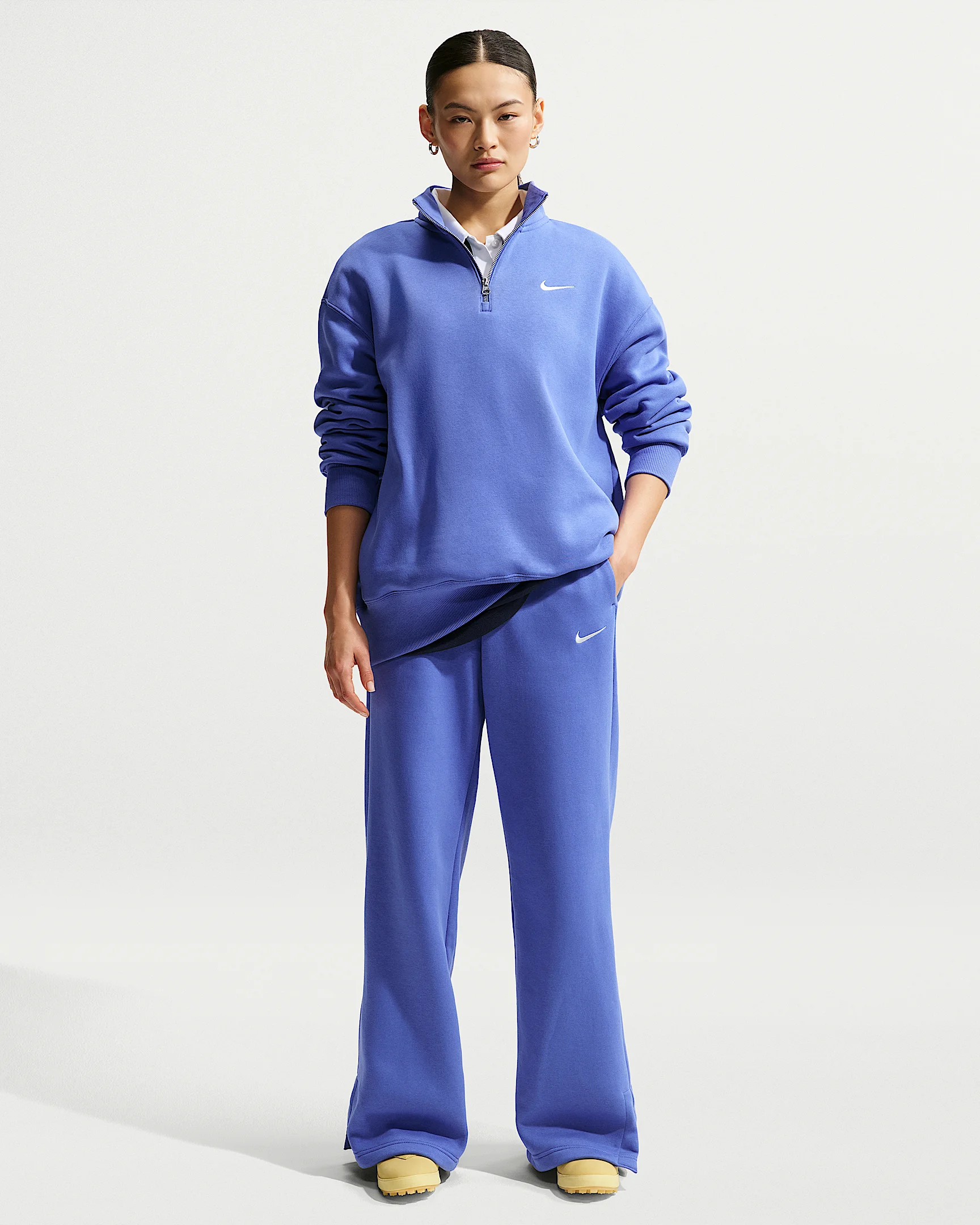 Nike Sportswear Phoenix Fleece Women's High-Waisted Wide-Leg Pants - 1