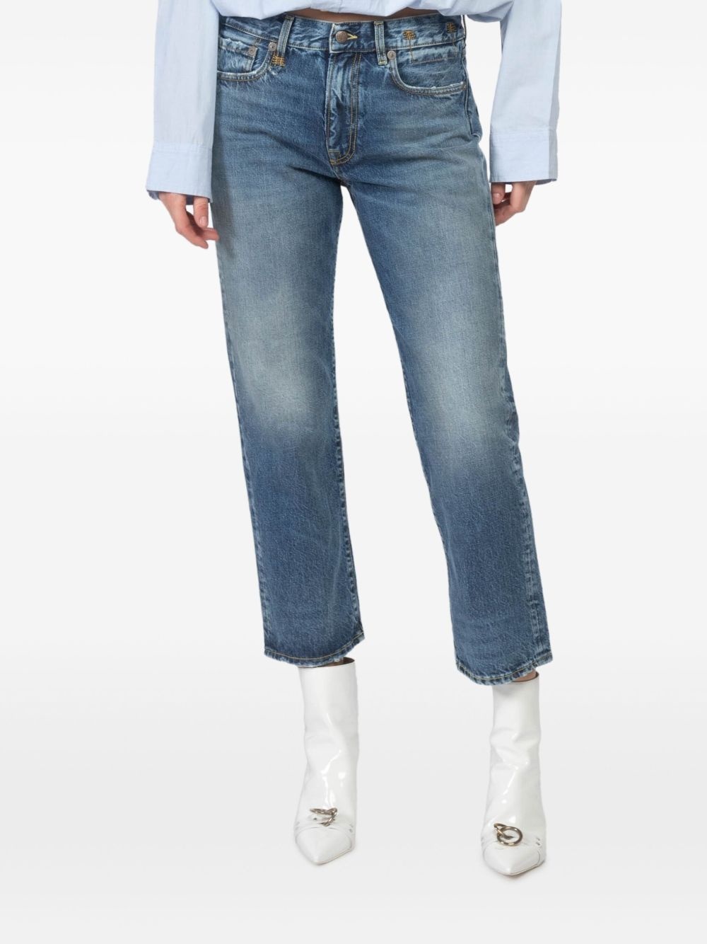 cropped straight jeans - 4