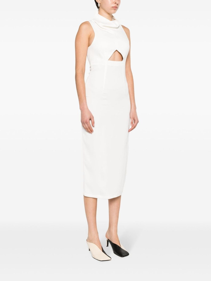 cut-out sleeveless midi dress 3