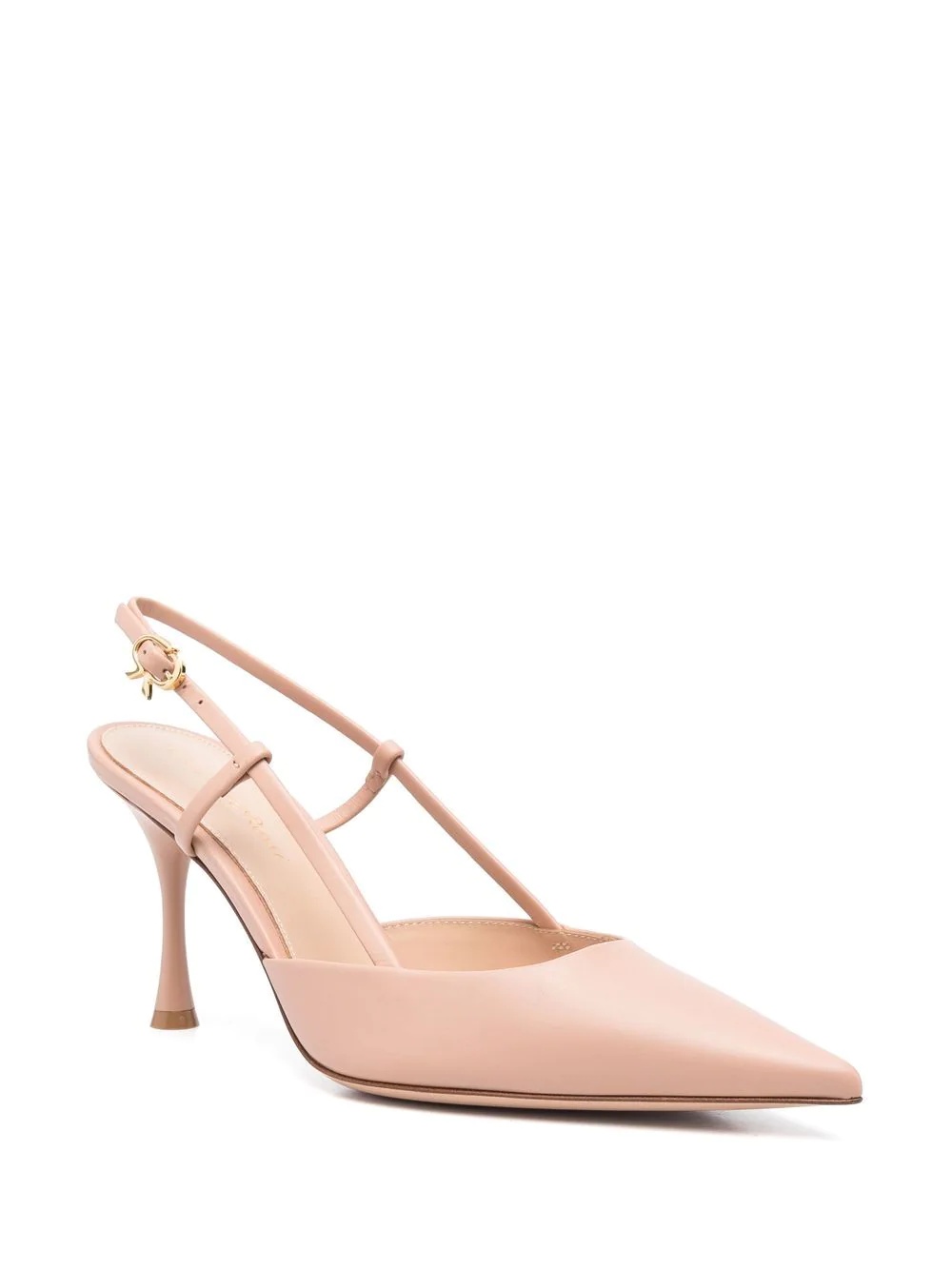 Ribbon leather slingback pumps - 2