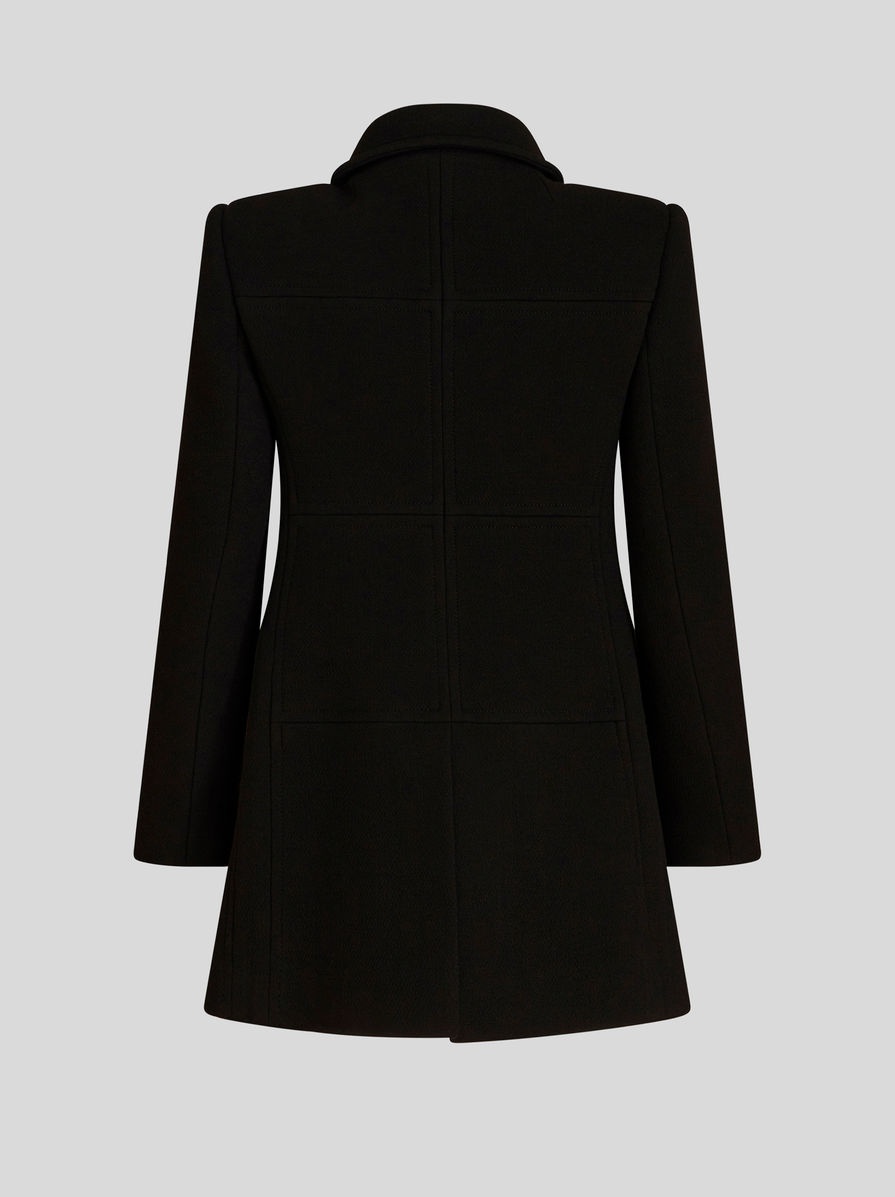 PEACOAT WITH FLORAL BUTTONS - 5