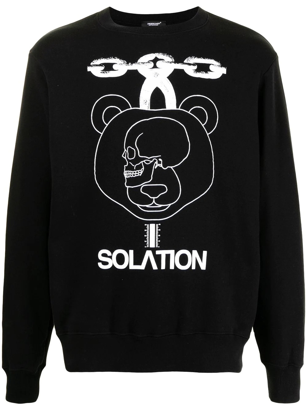 Solation-print sweatshirt - 1