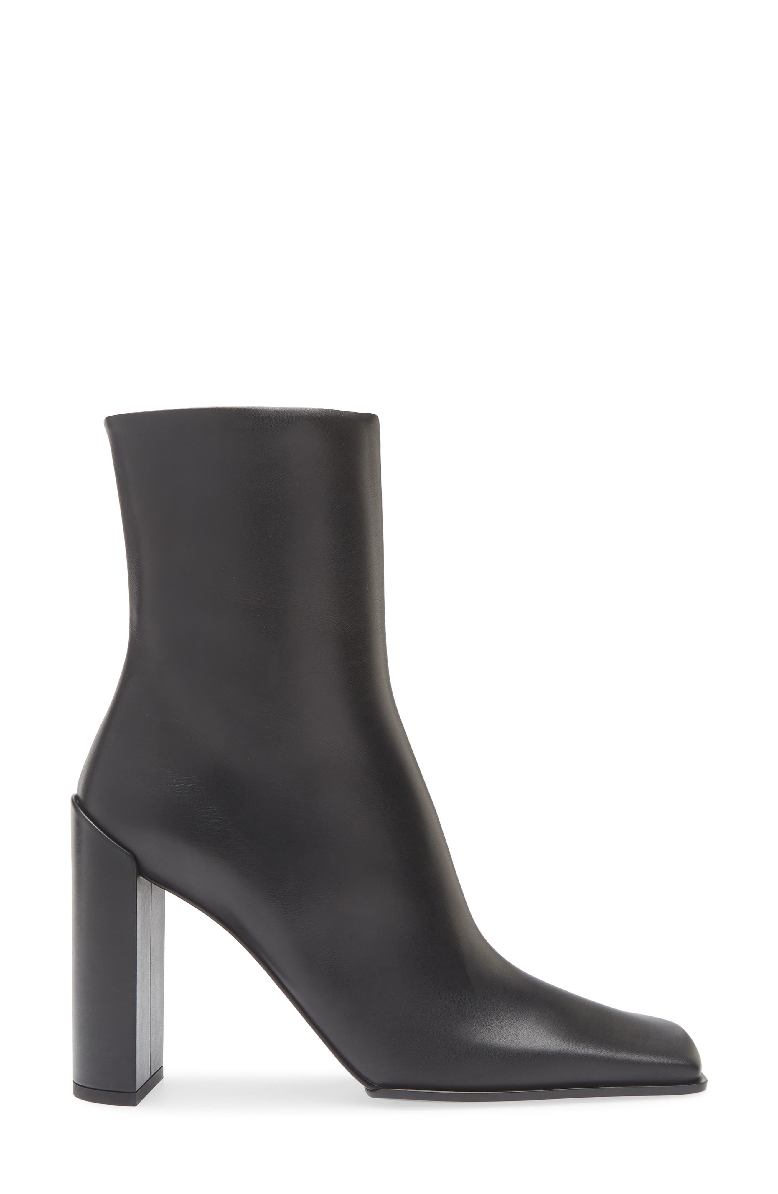 Alaïa Square Toe Bootie in Noir at Nordstrom - 3