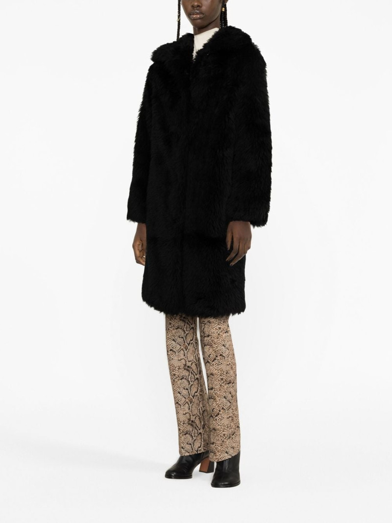 Yves Salomon faux-fur wool-blend coat outlook