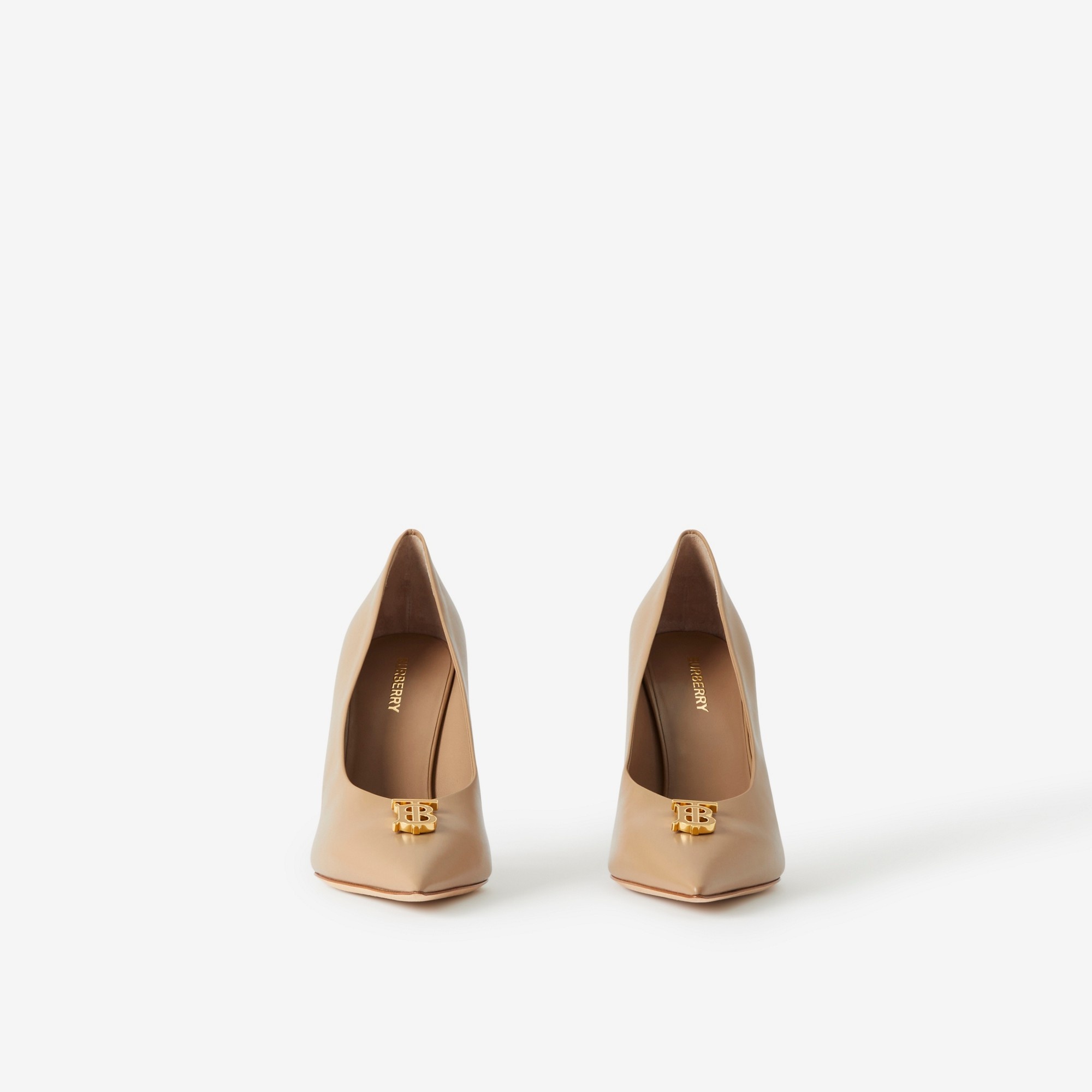 Monogram Motif Leather Point-toe Pumps - 2