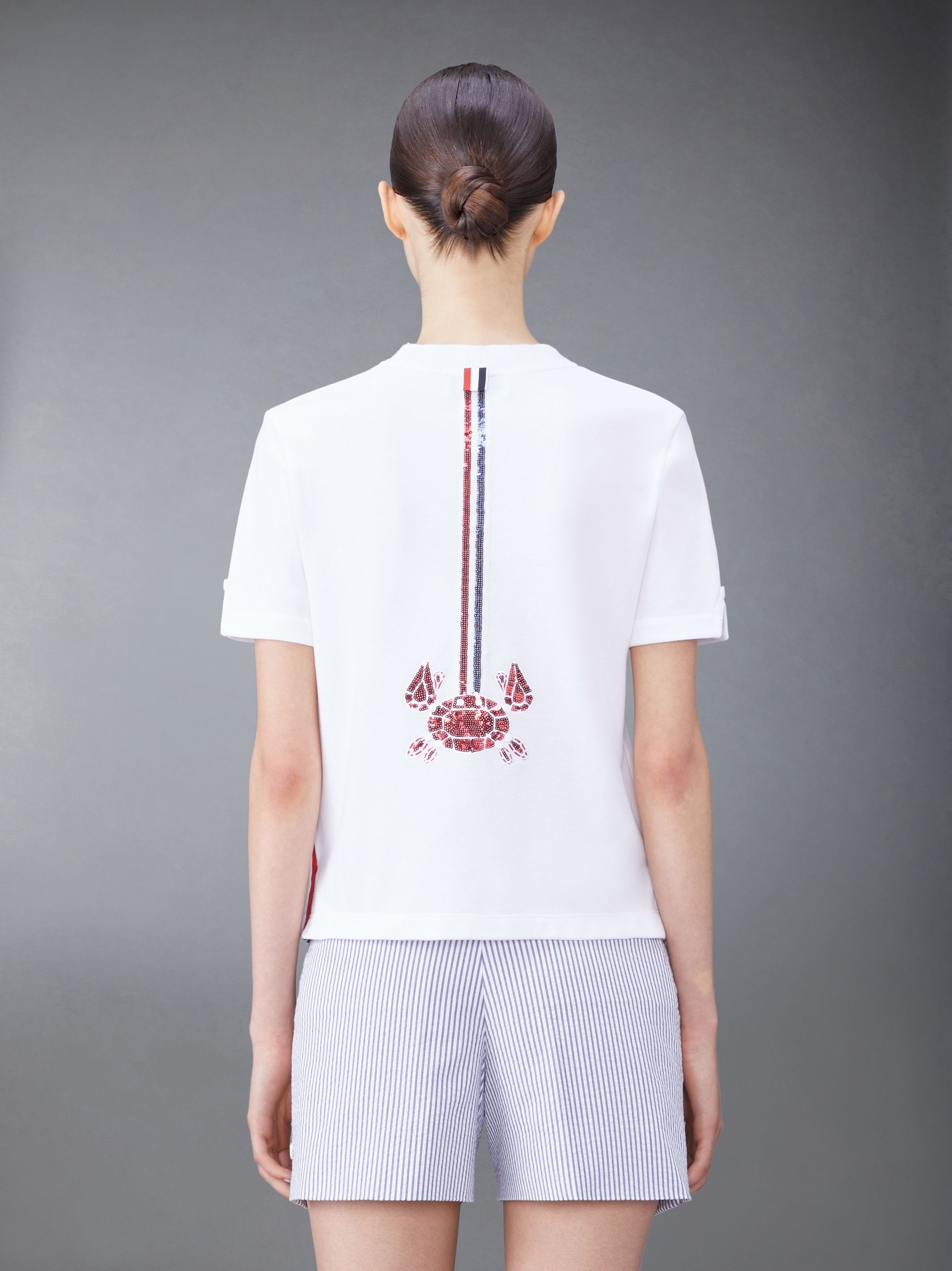 sequin-embellished cotton T-shirt - 2
