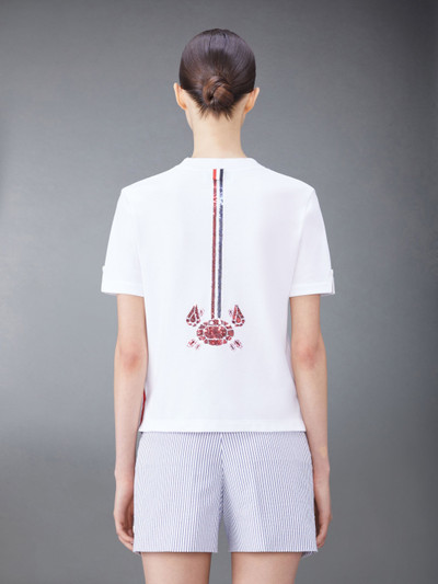 Thom Browne sequin-embellished cotton T-shirt outlook