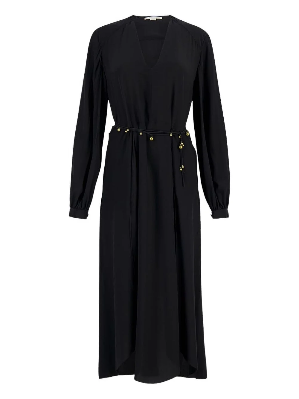 beaded-belt midi dress - 1