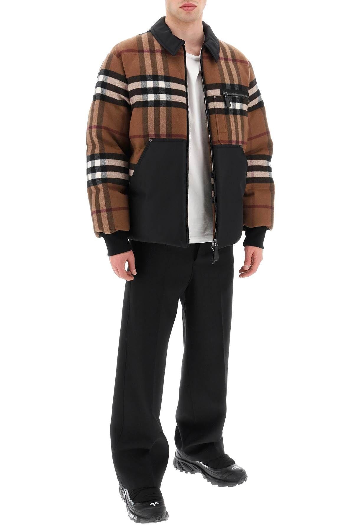 Burberry Reversible Exaggerated Check Padded Jacket worn by Dru