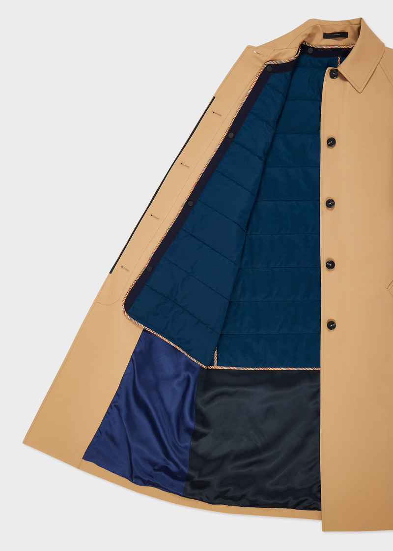 Paul Smith Women's Camel 'Storm System' Wool Belted Mac outlook