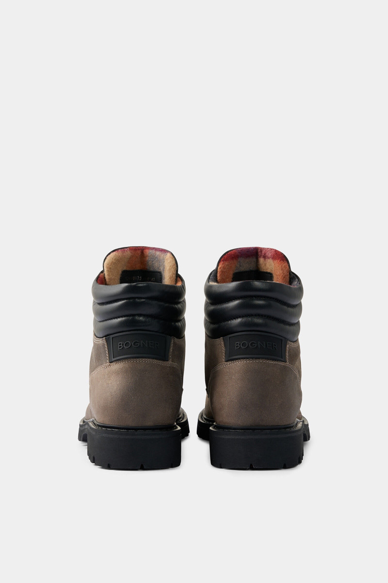 Helsinki Lace-up boots in Taupe/Black 5