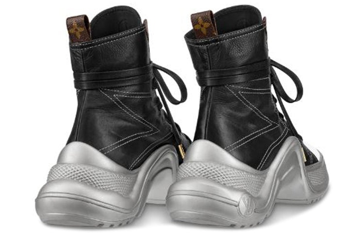 (WMNS) LOUIS VUITTON LV Archlight Sneakers Black/White/Silver 1A52L3 - 4