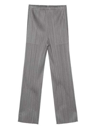 Pleats Please Issey Miyake Monthly Colors March plissÃ© trousers outlook