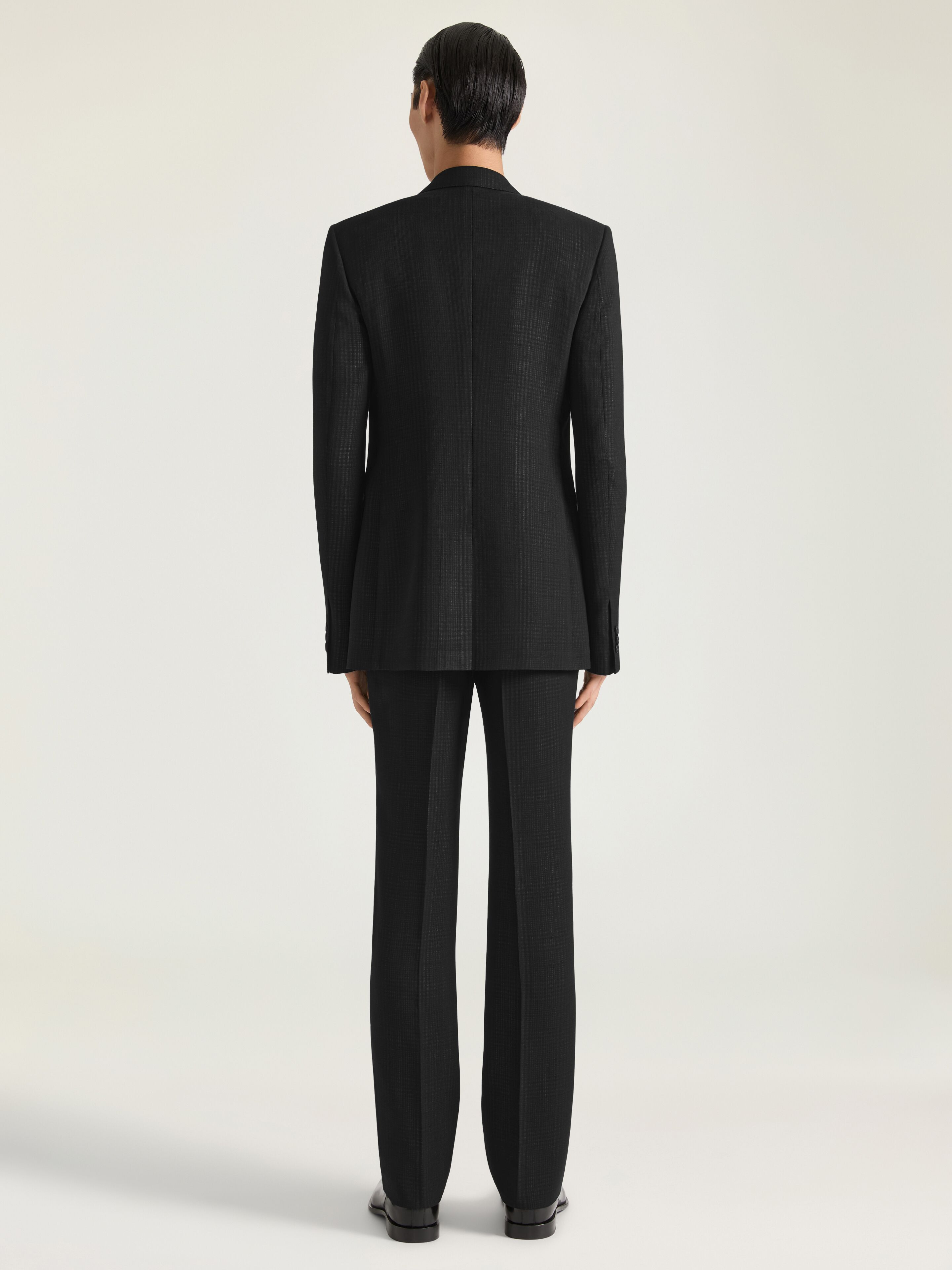 STRAIGHT LEG TAILORED TROUSERS IN WOOL - 3