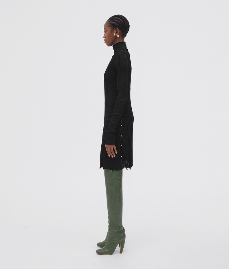 Bottega Veneta lightweight viscose plissé dress outlook