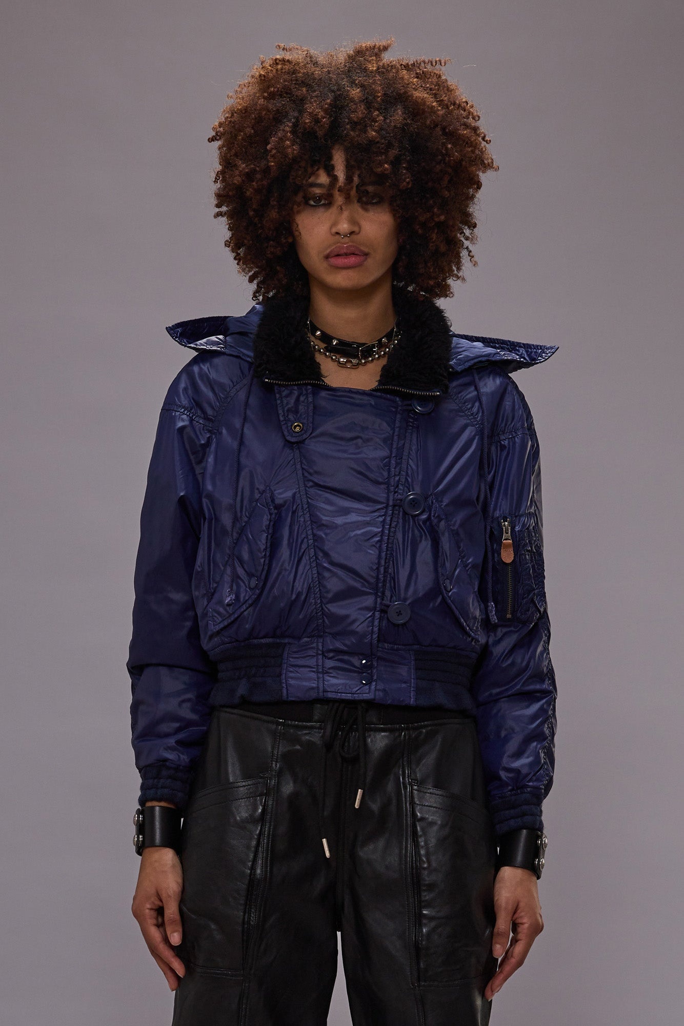 RAGLAN FLIGHT JACKET - NAVY - 2