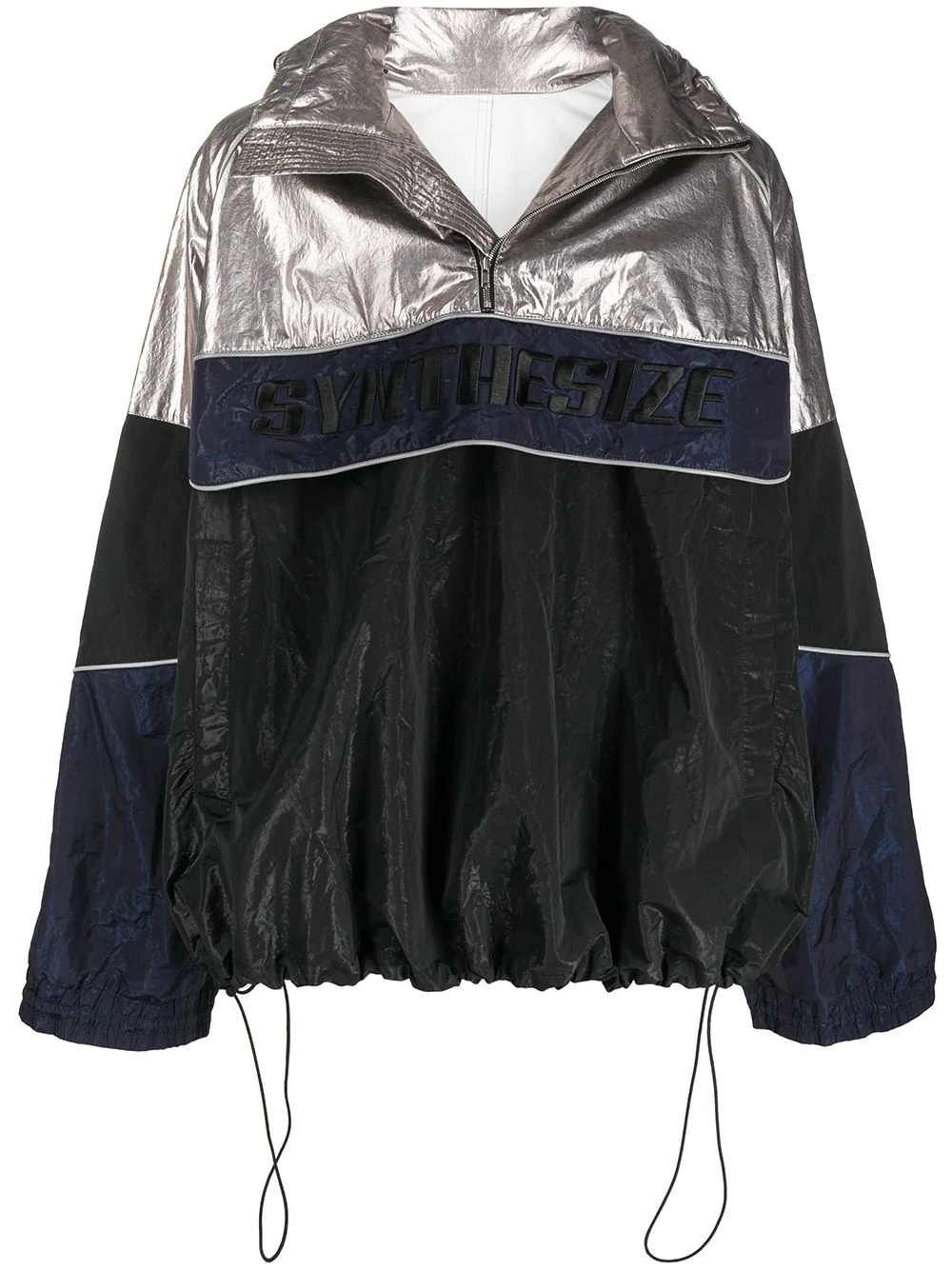 metallic-tone sport jacket - 1