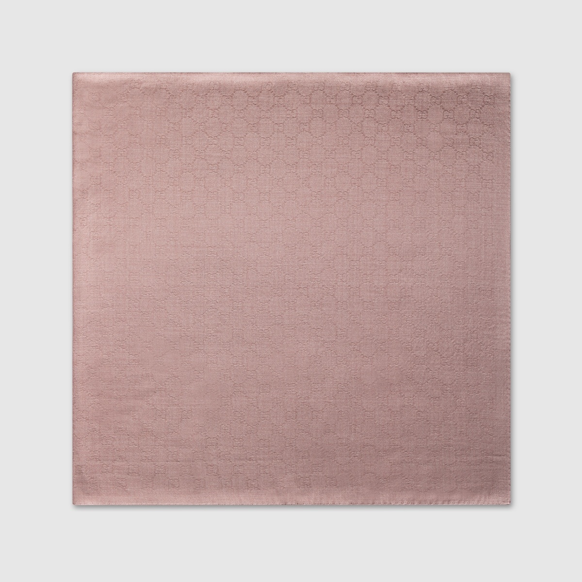 GG wool silk jacquard shawl - 2