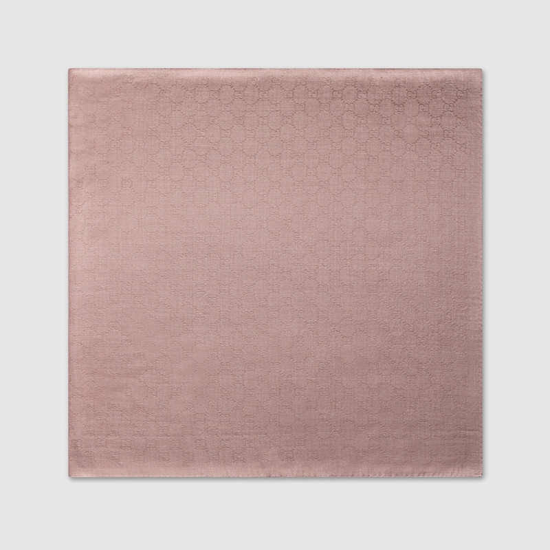 GUCCI GG wool silk jacquard shawl outlook