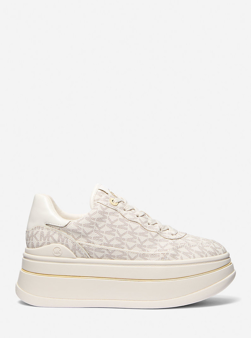 MICHAEL KORS Hayes Signature Logo Platform Sneaker outlook
