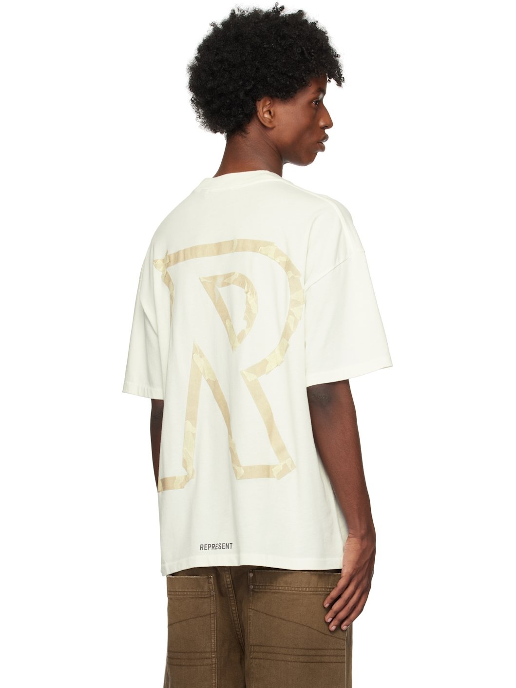 White Masking Tape Initial T-shirt - 3