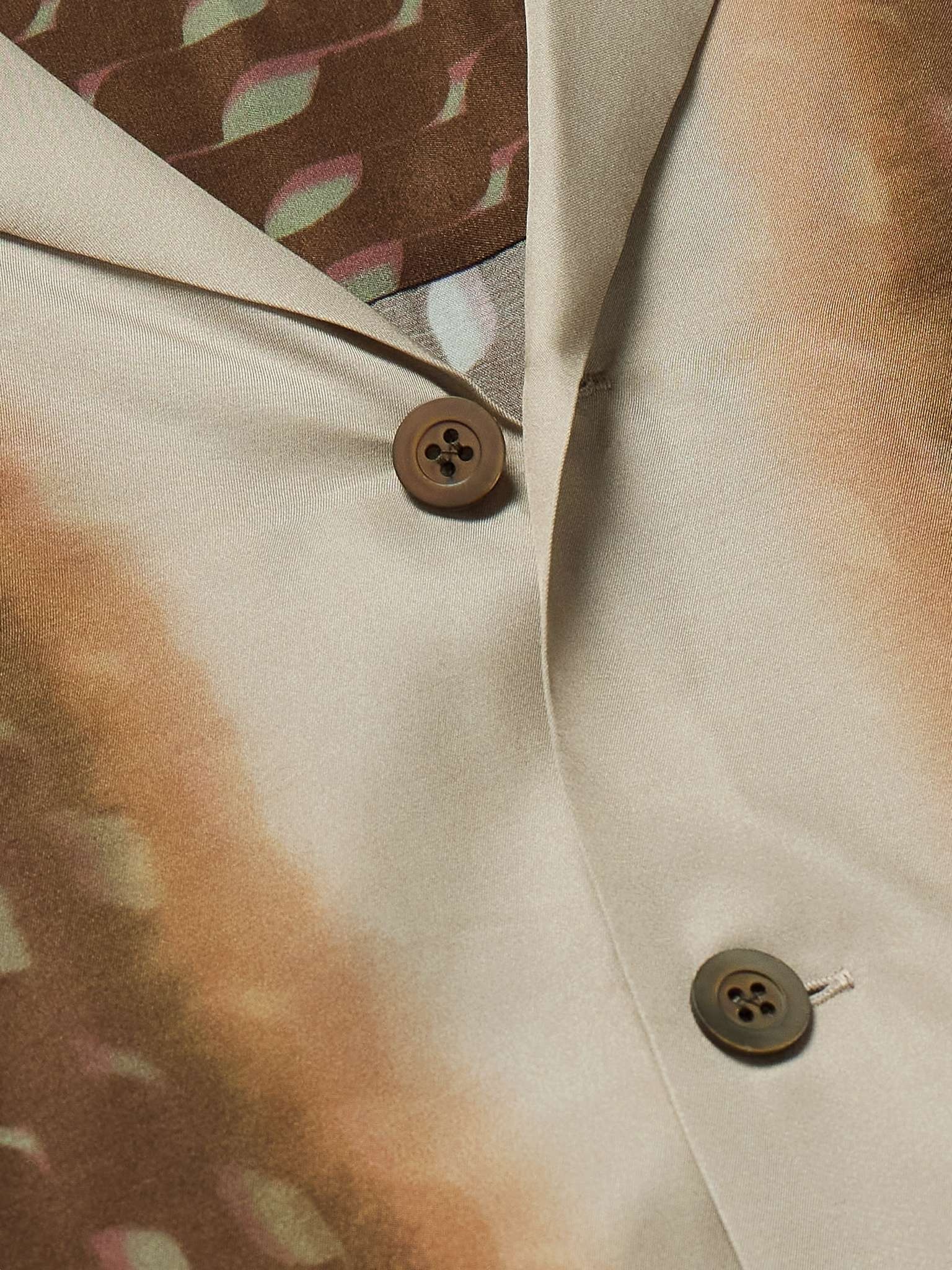 Printed Satin Shirt - 4
