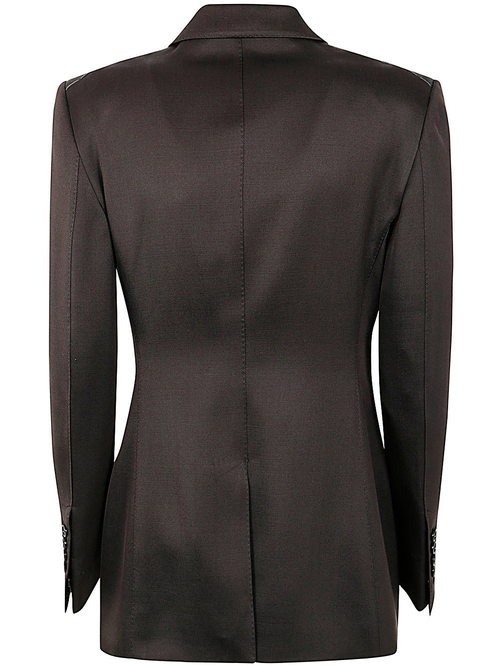 Tom Ford Women Silk And Wool Twill Double Breasted Jacket - 2