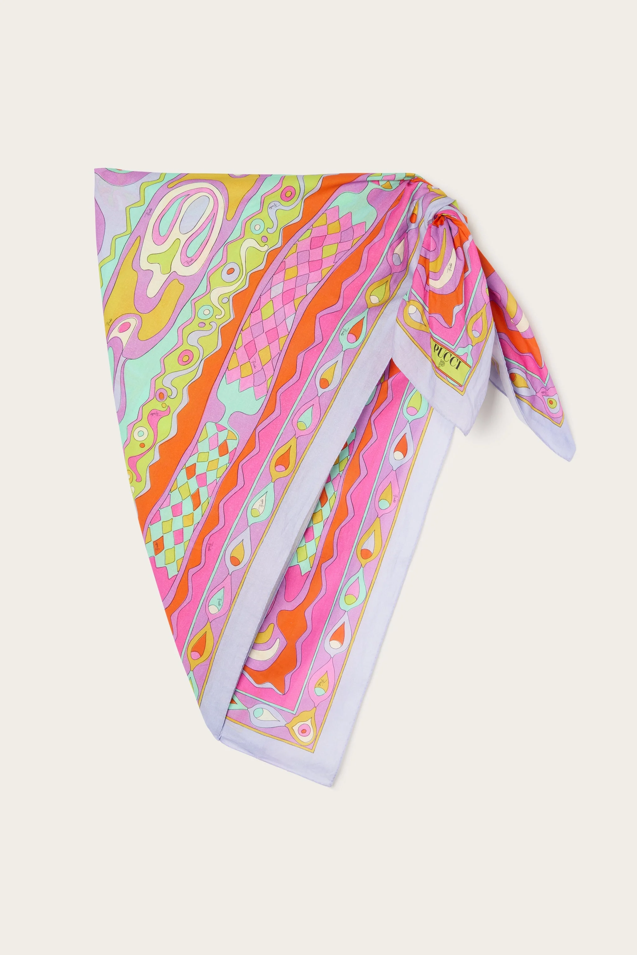 ANGOLI PRINT COTTON SARONG - 1