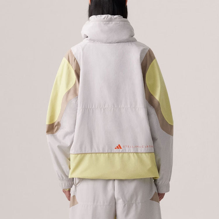 (WMNS) adidas By Stella McCartney Woven Track Top Asia Sizing 'White Yellow' IT7528 - 5