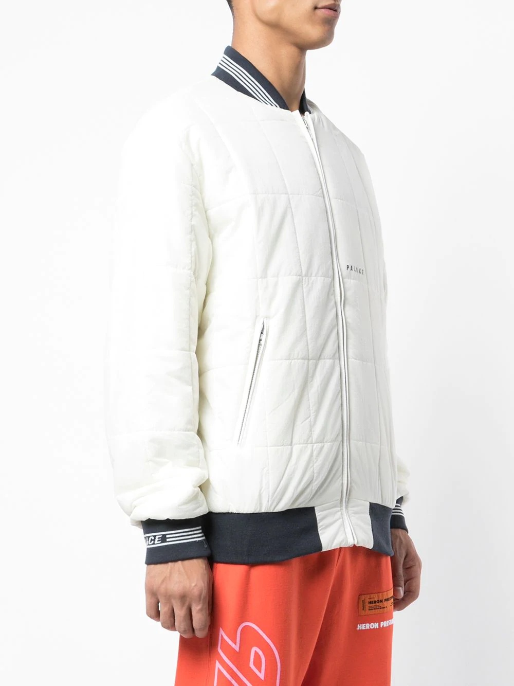 quilted padded bomber jacket - 3